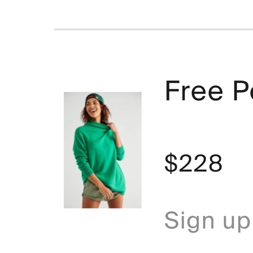 Vivid green cashmere slouchy tunic
